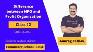difference between npo and profit earning organisation in npo chatper class 12 CBSE Board