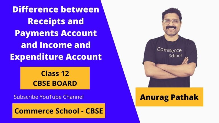 difference between receipts and payments account and income and expenditure account class 12 CBSE Board