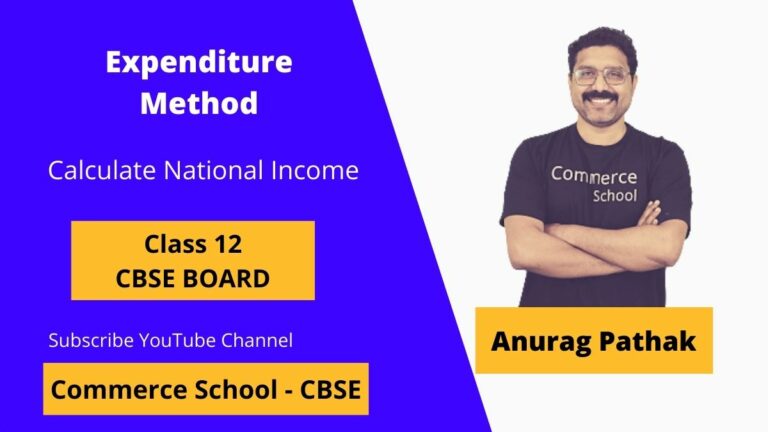 expenditure method to calculate national income class 12 CBSE Board
