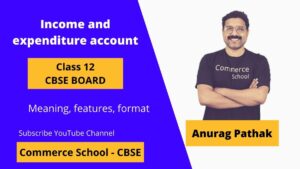 income and expenditure account class 12 definition, features, format CBSE Board